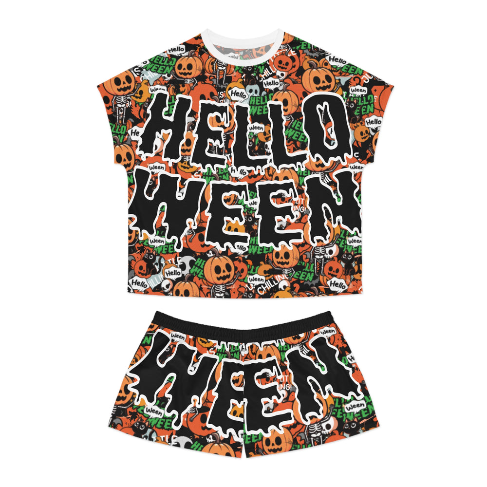 Halloween 01 Women's Short Pajama Set (AOP)