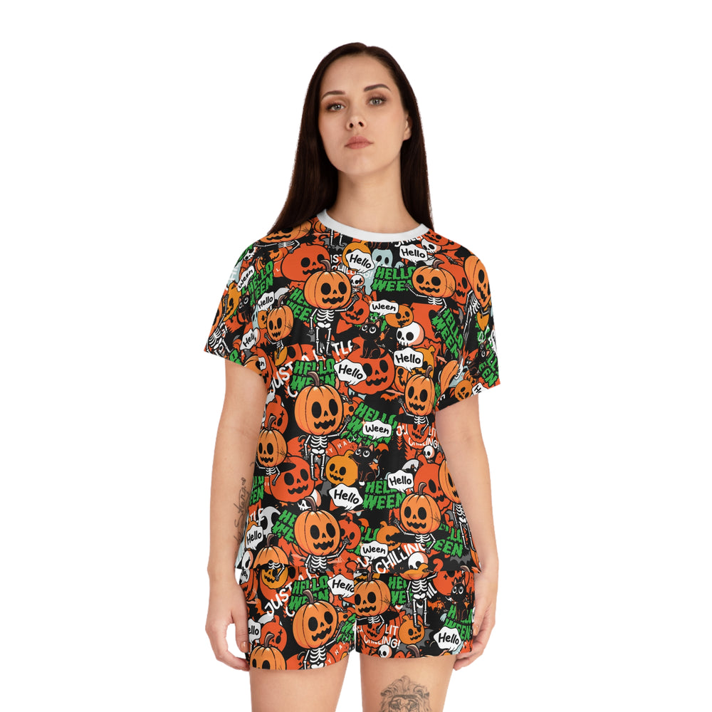 Copy of Halloween 01 Women's Short Pajama Set (AOP)