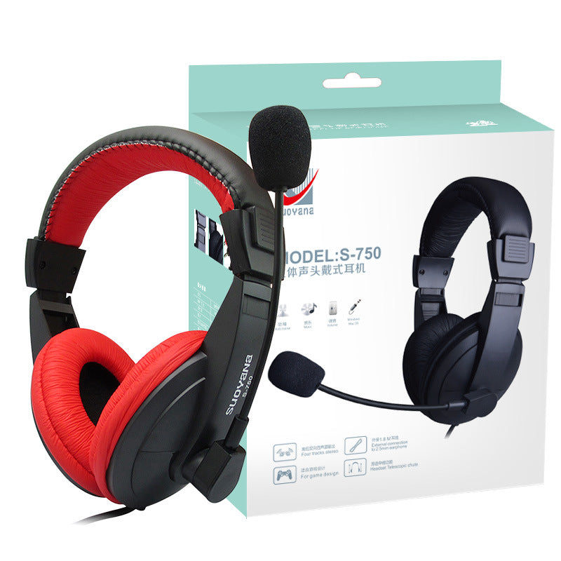 Earphone Headset Computer Headset Non-Wireless Siberia Gaming Headset Microphone