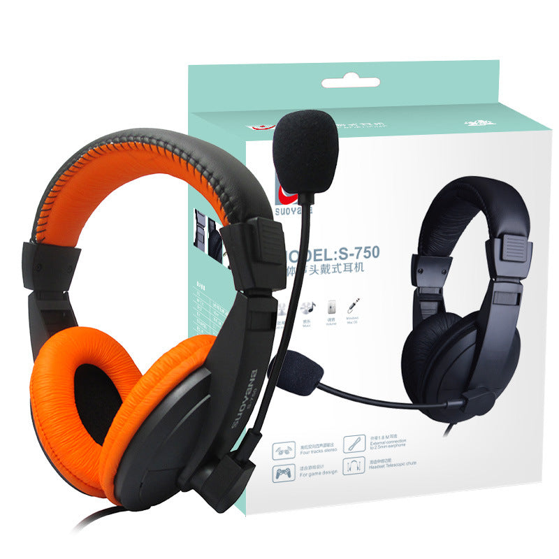 Earphone Headset Computer Headset Non-Wireless Siberia Gaming Headset Microphone