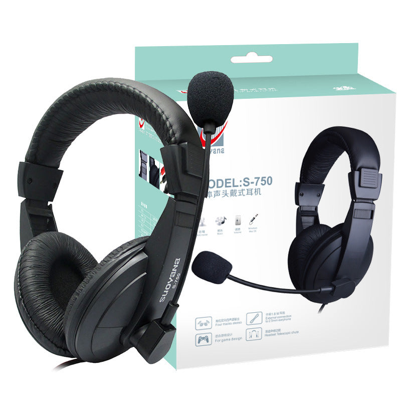 Earphone Headset Computer Headset Non-Wireless Siberia Gaming Headset Microphone