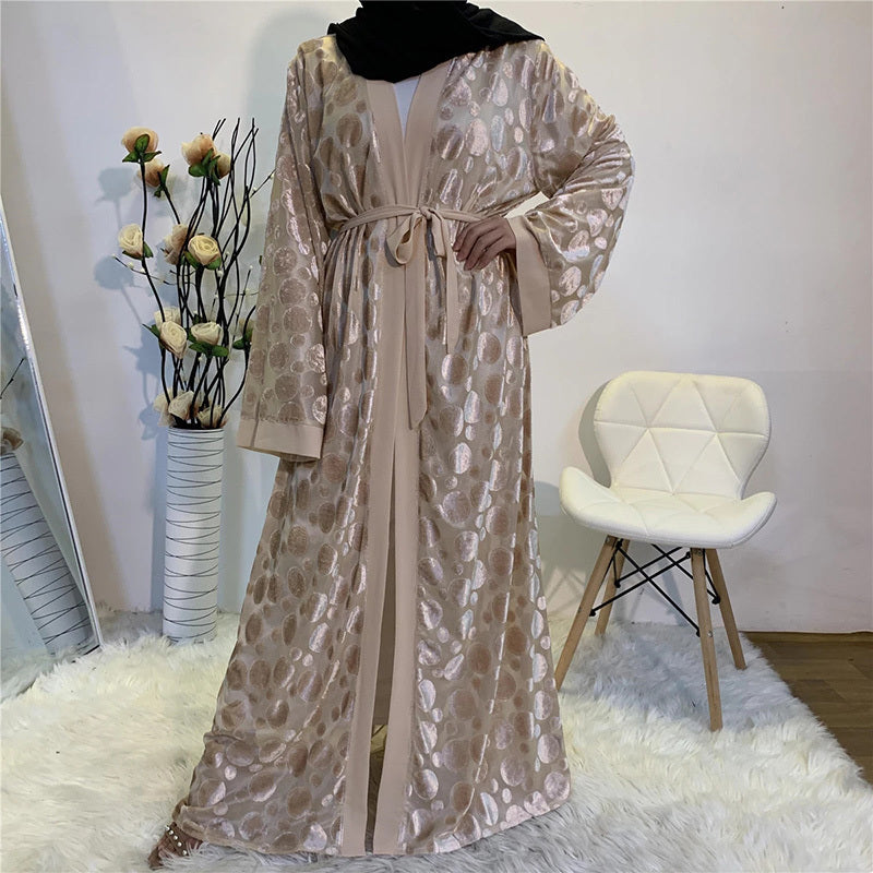 Dubai Women Clothing Maxi Long Kaftan Abaya Malaysian Robe Cardigan