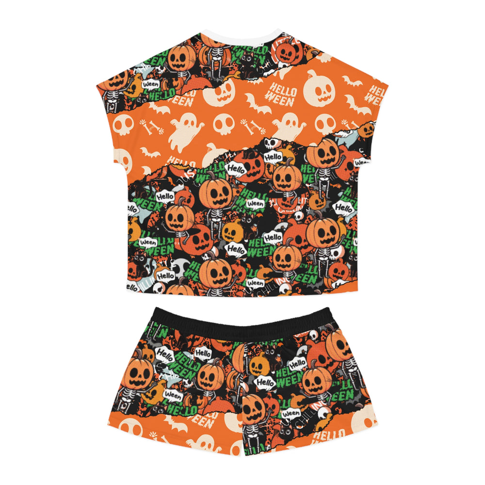 Copy of Halloween 01 Women's Short Pajama Set (AOP)