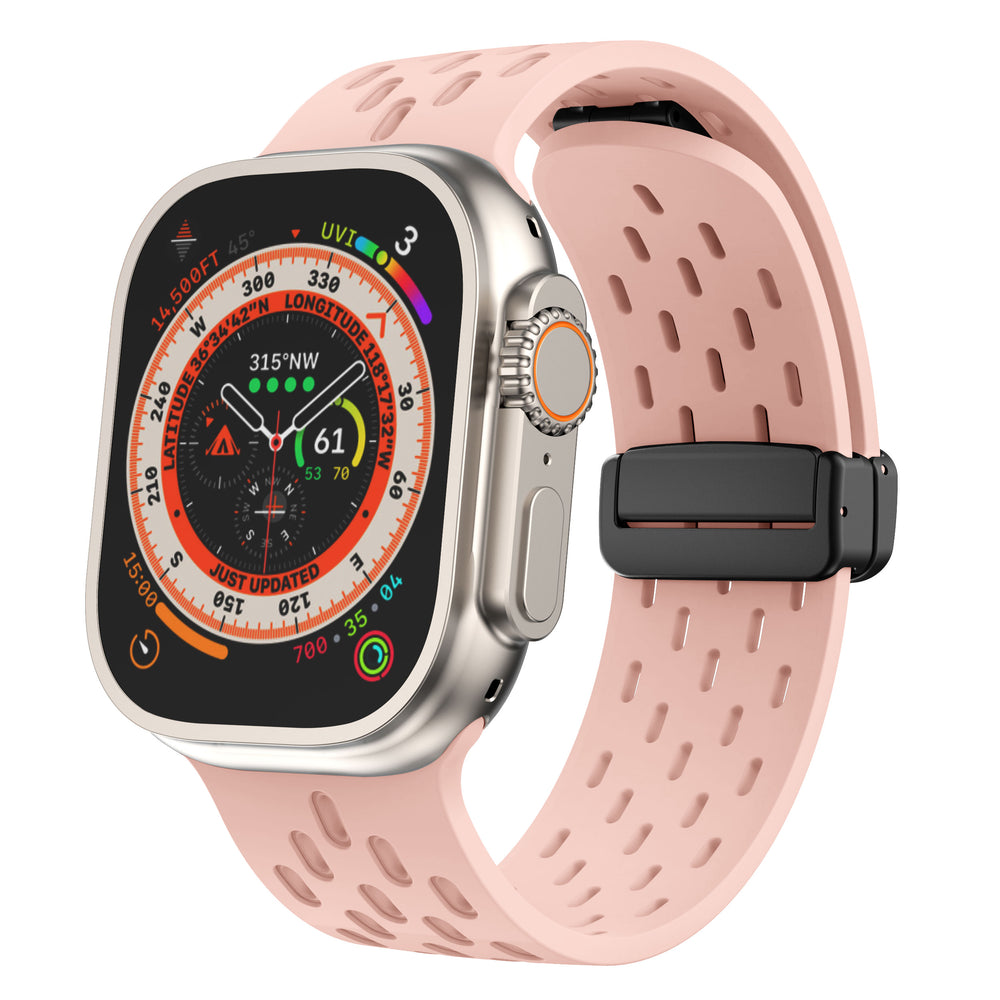 Mesh Magnetic Buckle Silicone Strap Iwatch Strap