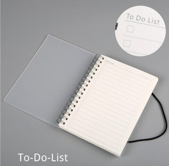 Plastic Cover Bound Spiral Coil Notebook