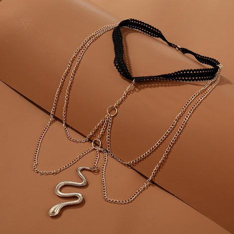 European And American Creative Personality Zodiac Snake Leg Chain Female