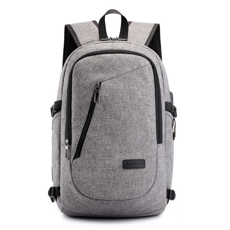 Everyday and traveller bag for travelling and office usage in light gray, black, dark blue.