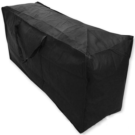 Black outdoor furniture cushion storage bag