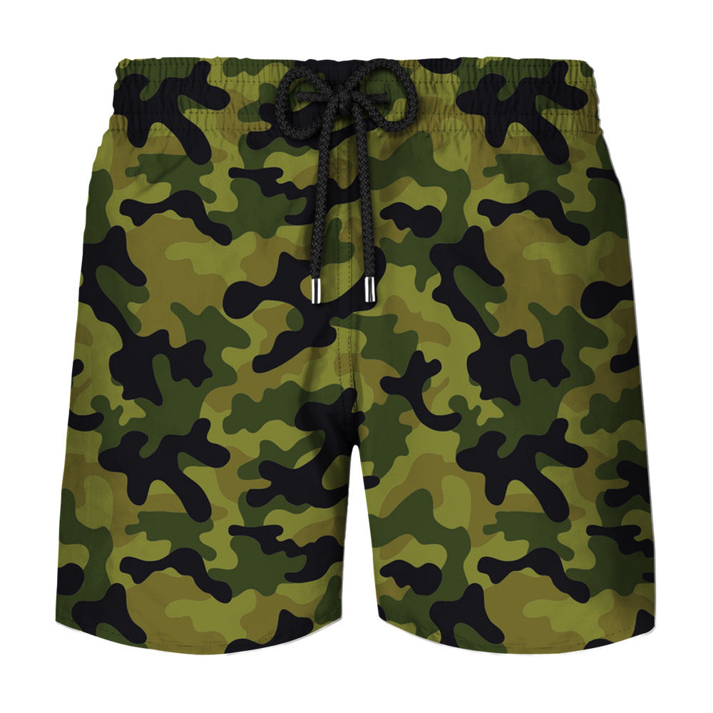 Camouflage Printing Men's Swimming Shorts