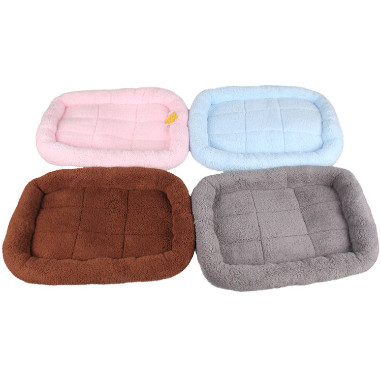 Cat Step On Milk Dog Mat Pet Nest Car Anti-scratch Sofa Cushion Large, Medium And Small Size Comfortable Cotton Velvet Golden Retriever Spring And Autumn Square Nest