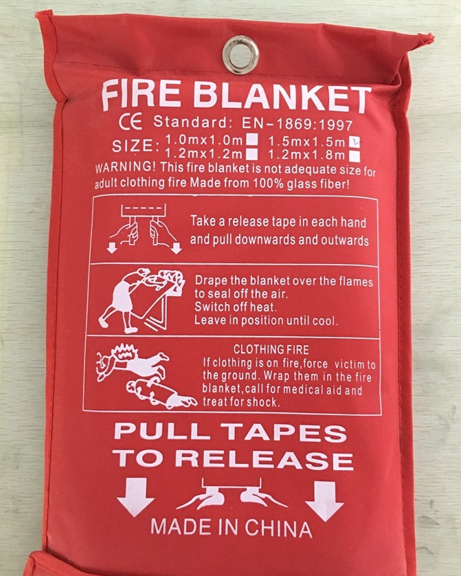 Fire Blanket Fiberglass Fire Flame Retardant Emergency Survival Fire Shelter Safety Cover Fire Emergency Blanket