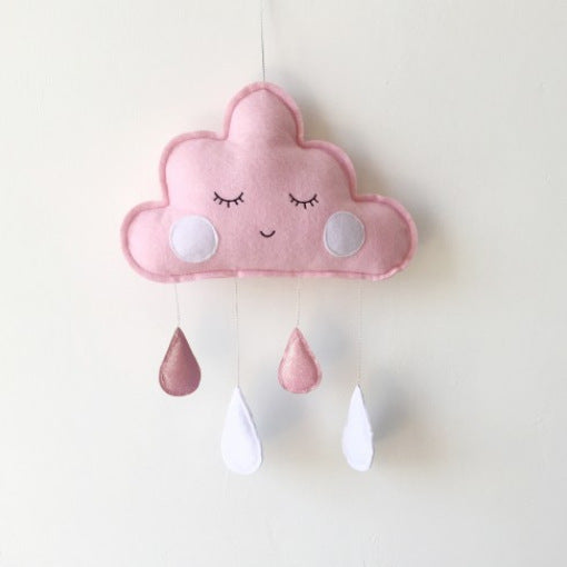 Cloud Ornaments Felt Raindrop Cloud Ornaments