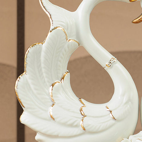 Swan Ornaments Ceramic Home Accessories Ornaments