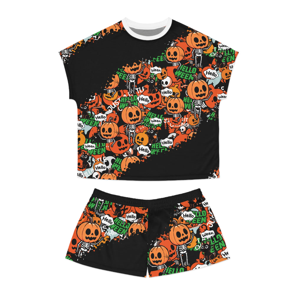 Copy of Copy of Halloween 01 Women's Short Pajama Set (AOP)