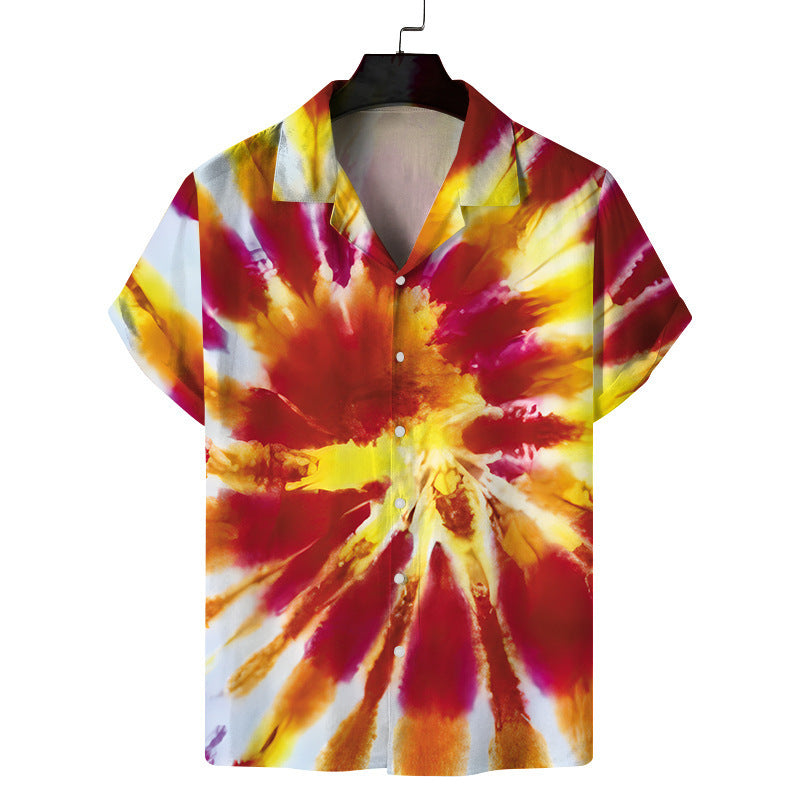 Hawaiian Modified Size Printed Men's Casual Beach Top