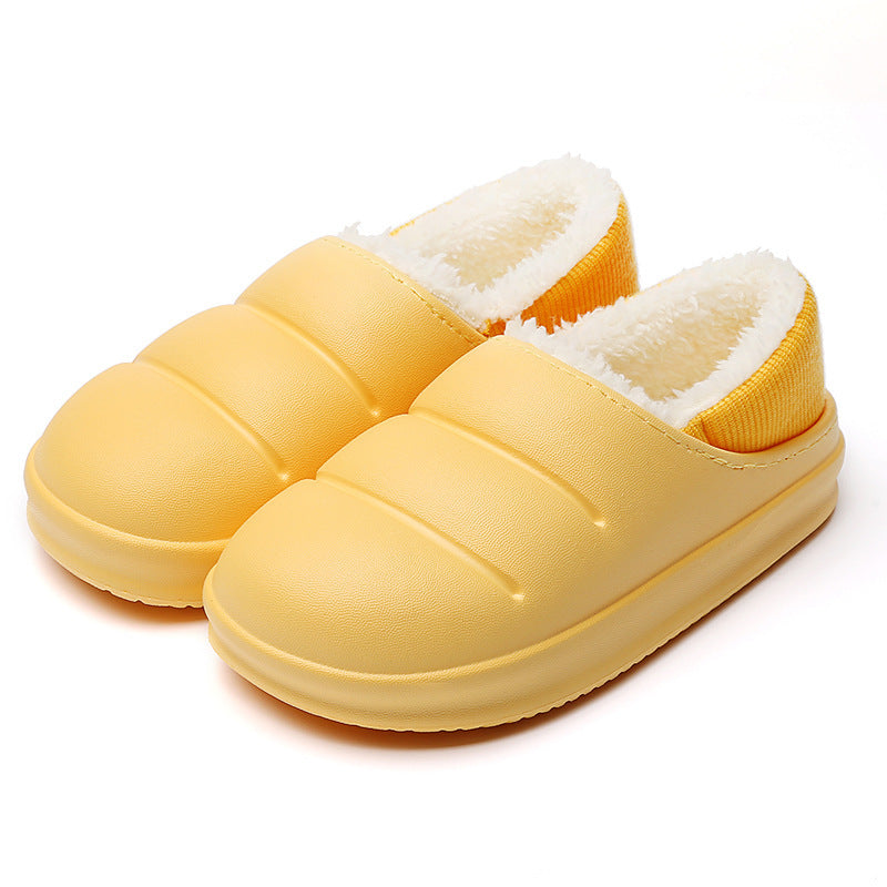 Couple Cotton Slippers Wiomen Winter Warm House Shoes Waterproof Garden Slipper