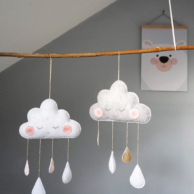 Cloud Ornaments Felt Raindrop Cloud Ornaments