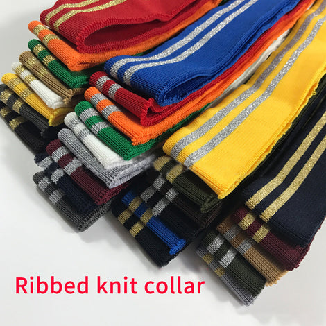 Threaded Fabric Collar Garment Accessories Ribbed