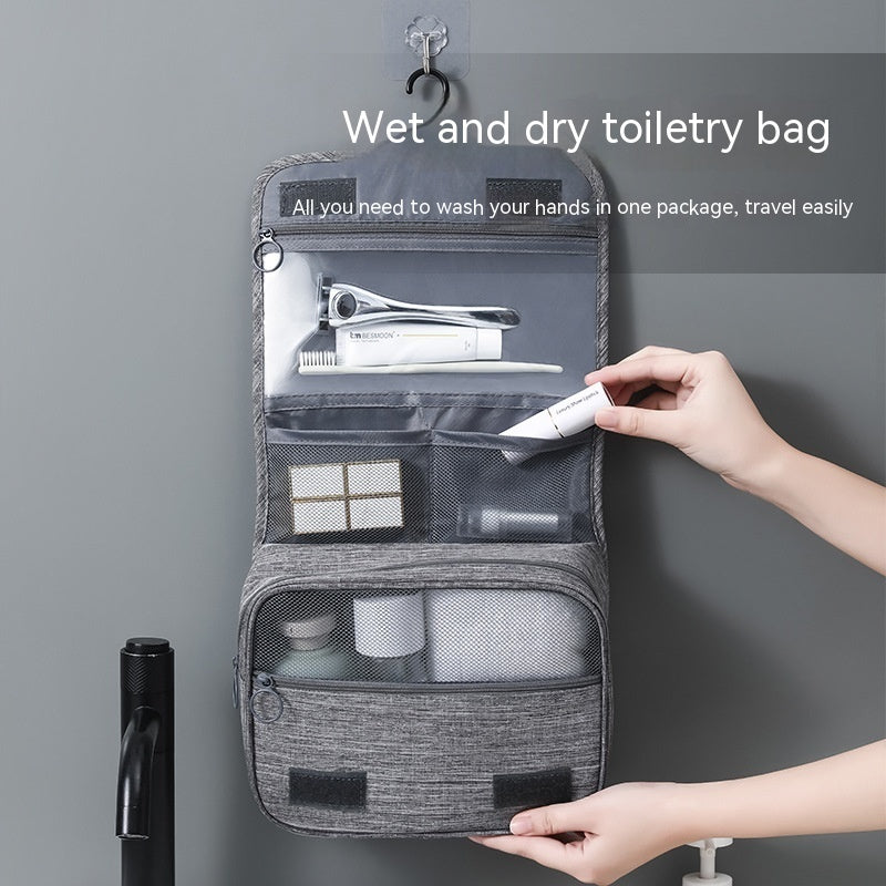 Travel Business Storage Bag Business Trips Portable Large Capacity Wash Bag Hanging Dry Wet Separation Toiletry