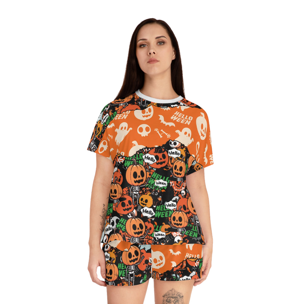 Copy of Halloween 01 Women's Short Pajama Set (AOP)