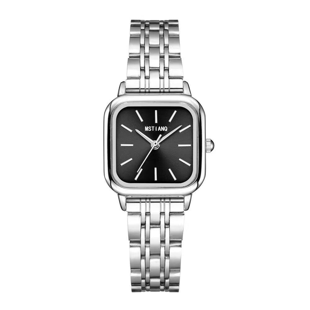 Fashionable All-match Women's Simple Steel Belt Quartz Watch