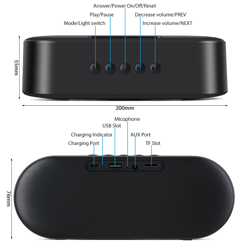 Wireless bluetooth speaker