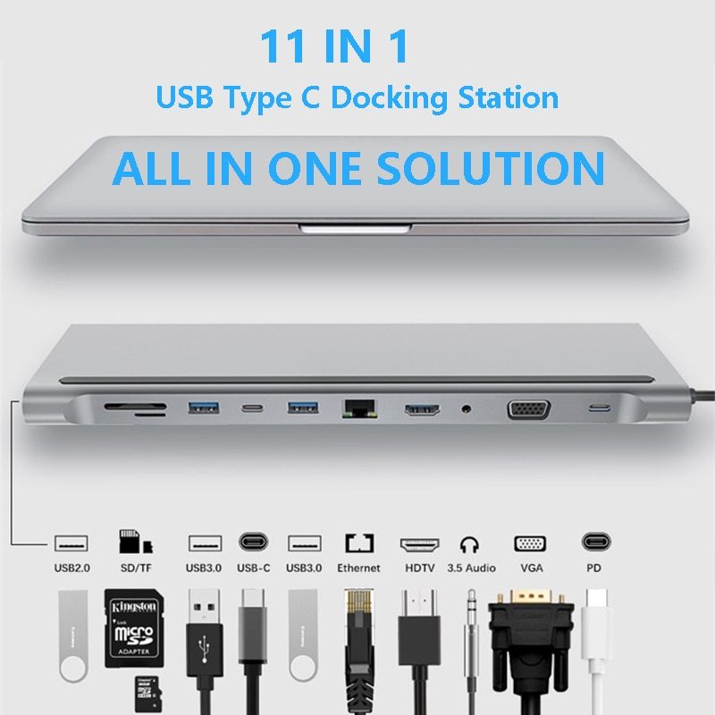 Hub laptop expansion dock