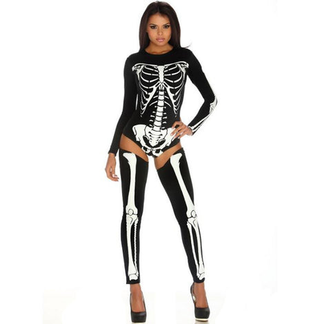 Halloween Cosplay Costume Skull Zombie Uniform