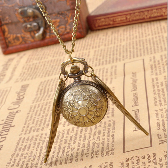 Retro Pocket Watch Necklace