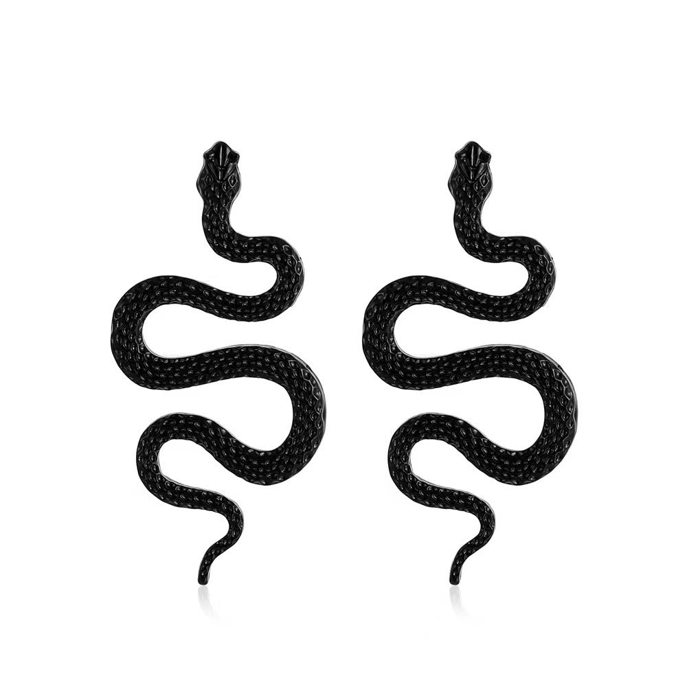 Exaggerated Three-dimensional Snake Earrings Fashion Punk