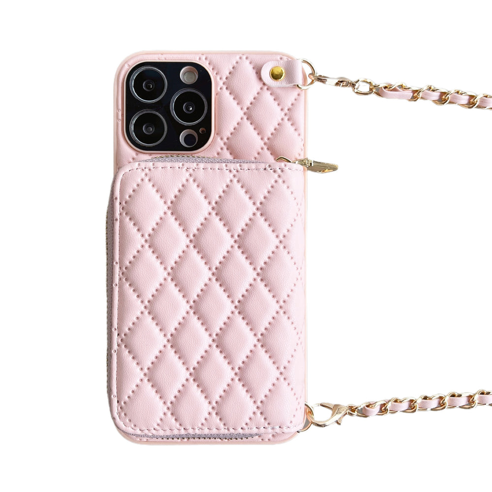 Phone Case Classic Style Luxury Rhombic Lambskin