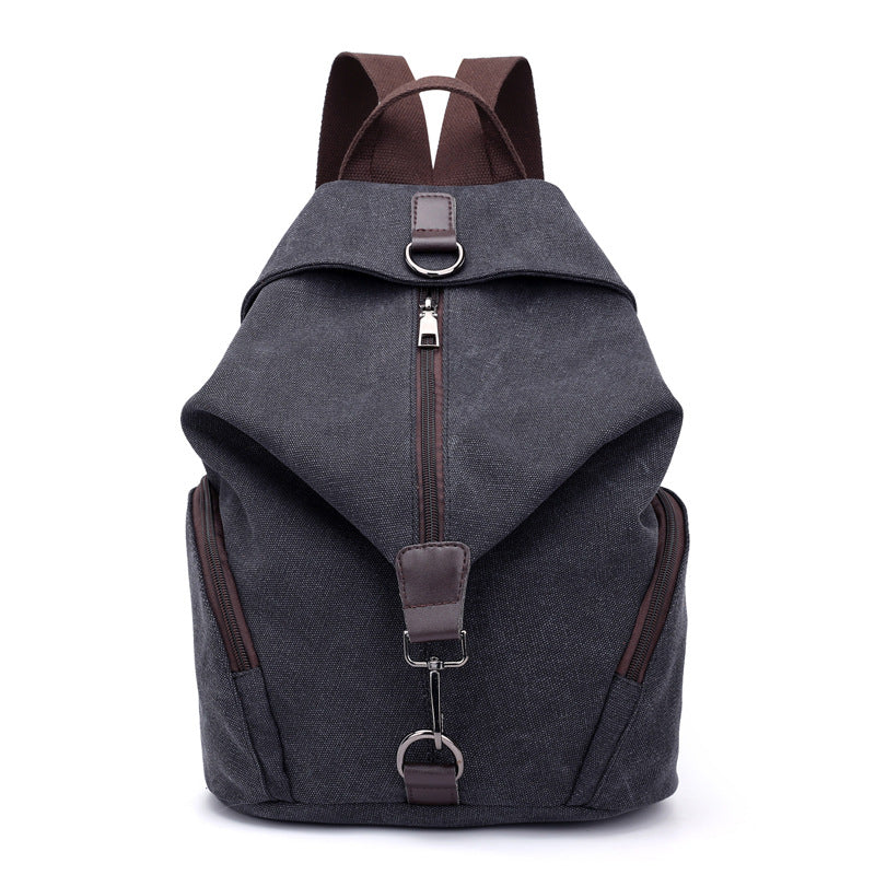 Canvas Women's Bag Vintage Casual College Style Backpack Fashionable Korean Handbag Casual All-match Backpack