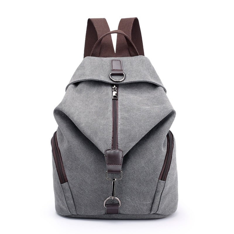 Canvas Women's Bag Vintage Casual College Style Backpack Fashionable Korean Handbag Casual All-match Backpack