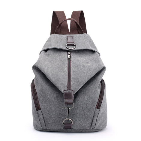 Canvas Women&#039;s Bag Vintage Casual College Style Backpack Fashionable Korean Handbag Casual All-match Backpack