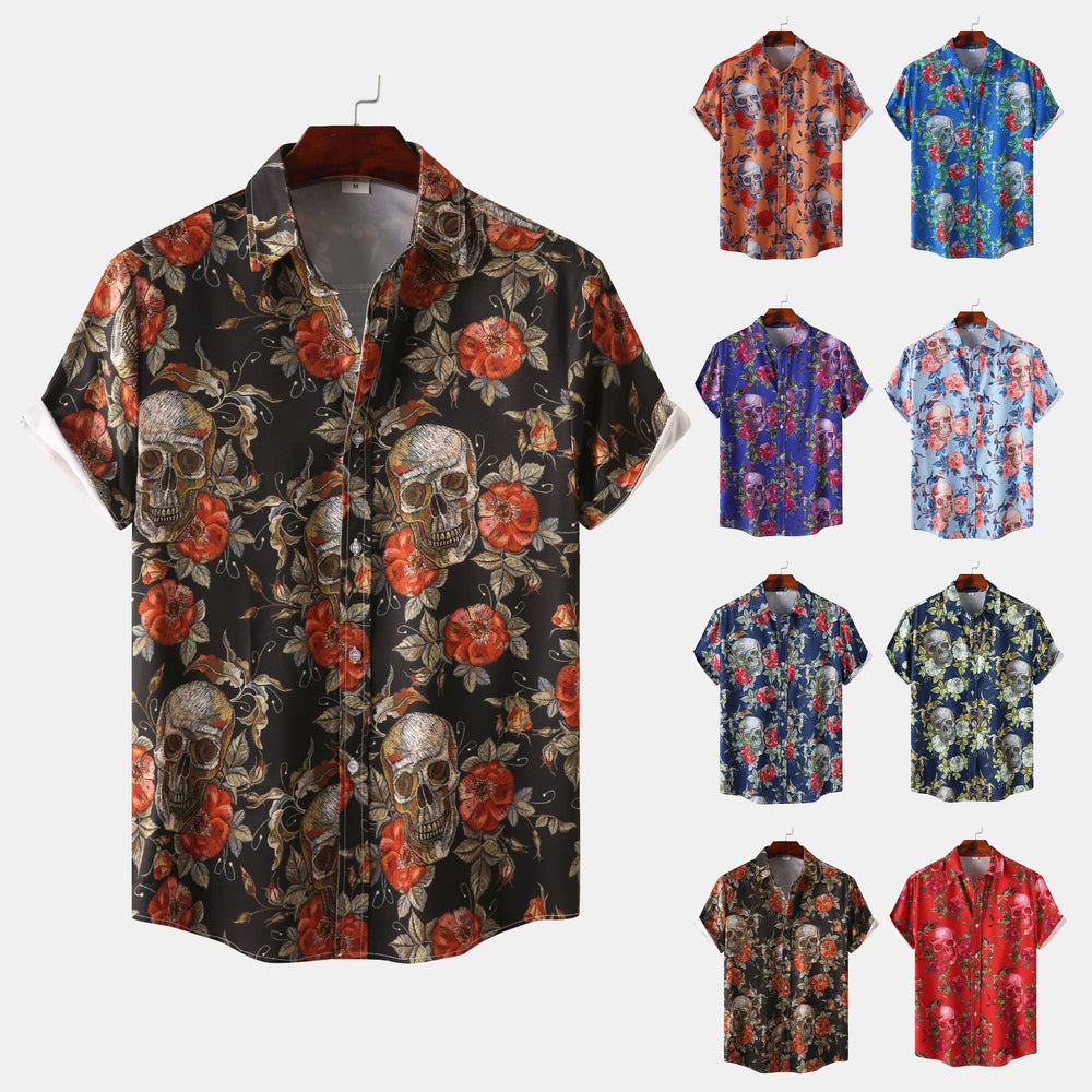 Short Sleeve Shirt Men's Loose Bf Style