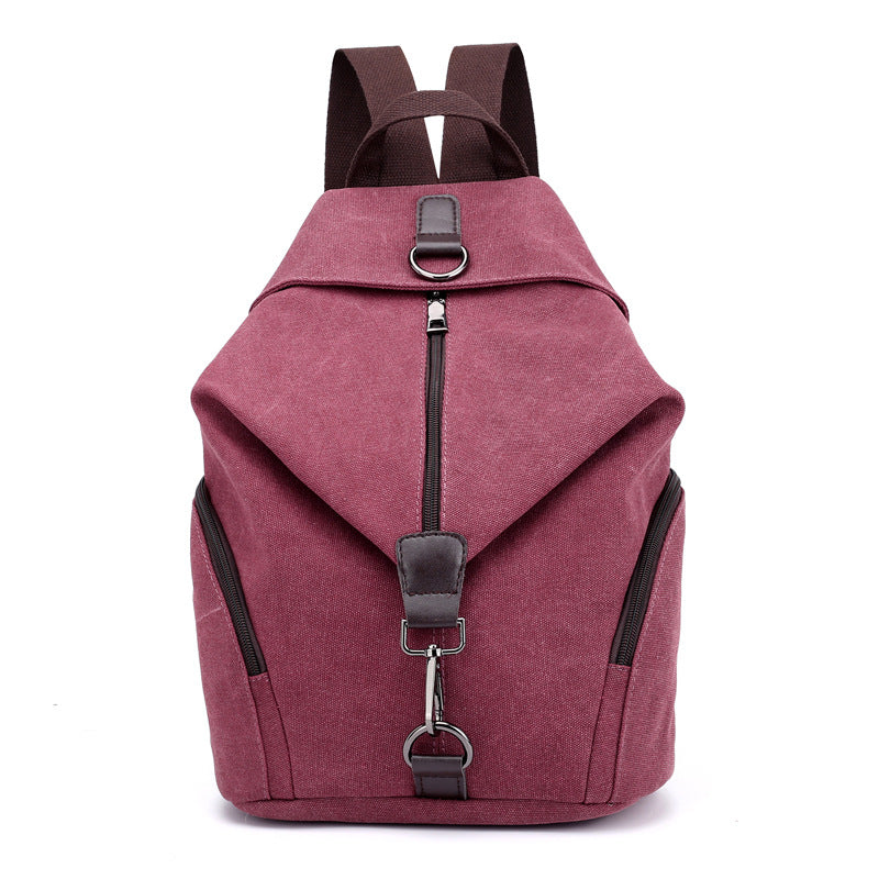 Canvas Women's Bag Vintage Casual College Style Backpack Fashionable Korean Handbag Casual All-match Backpack