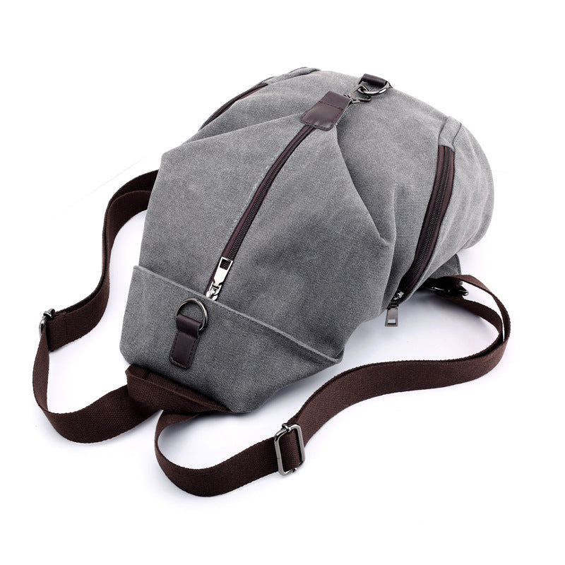 Canvas Women's Bag Vintage Casual College Style Backpack Fashionable Korean Handbag Casual All-match Backpack