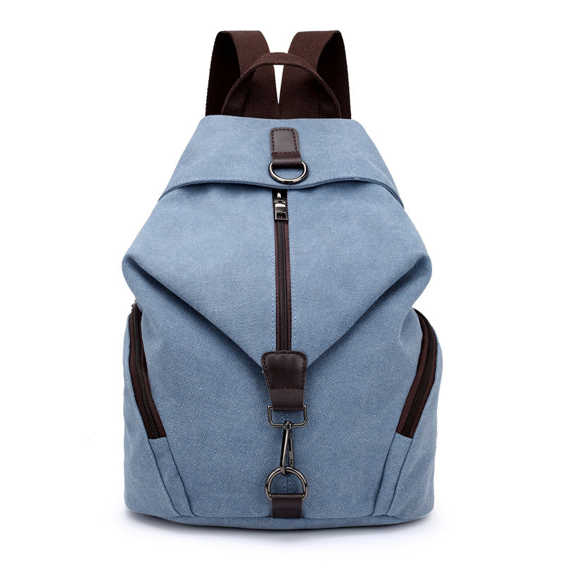 Canvas Women's Bag Vintage Casual College Style Backpack Fashionable Korean Handbag Casual All-match Backpack