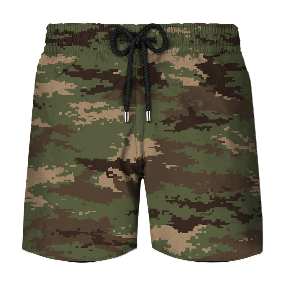 Camouflage Printing Men's Swimming Shorts