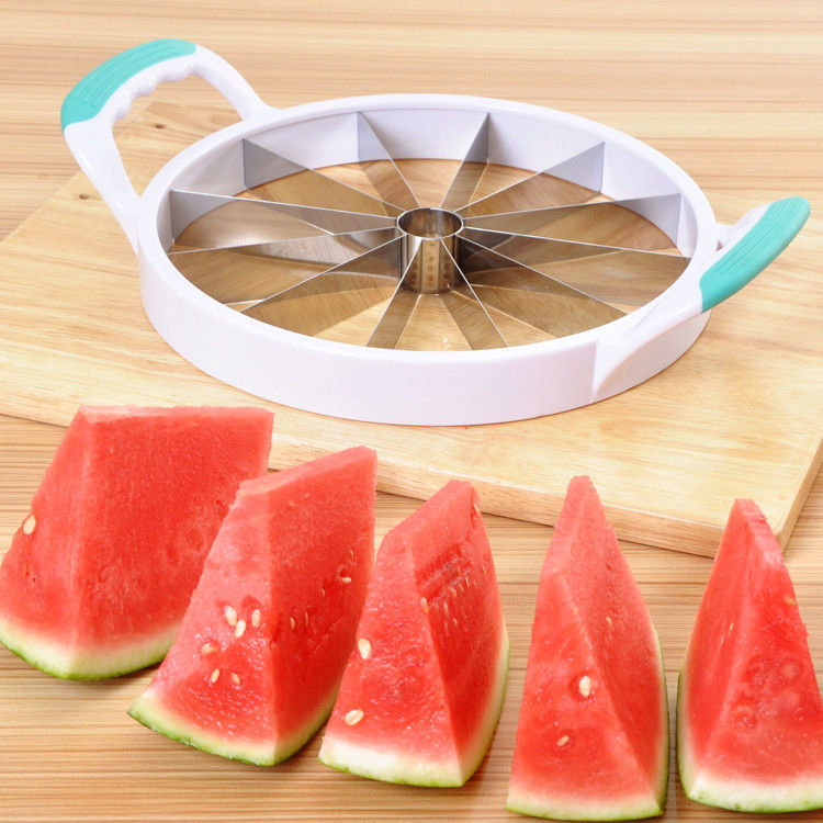 Watermelon Cut Large Stainless Steel Fruit Cutter Hami Melon Watermelon Slicer Kitchen Gadget