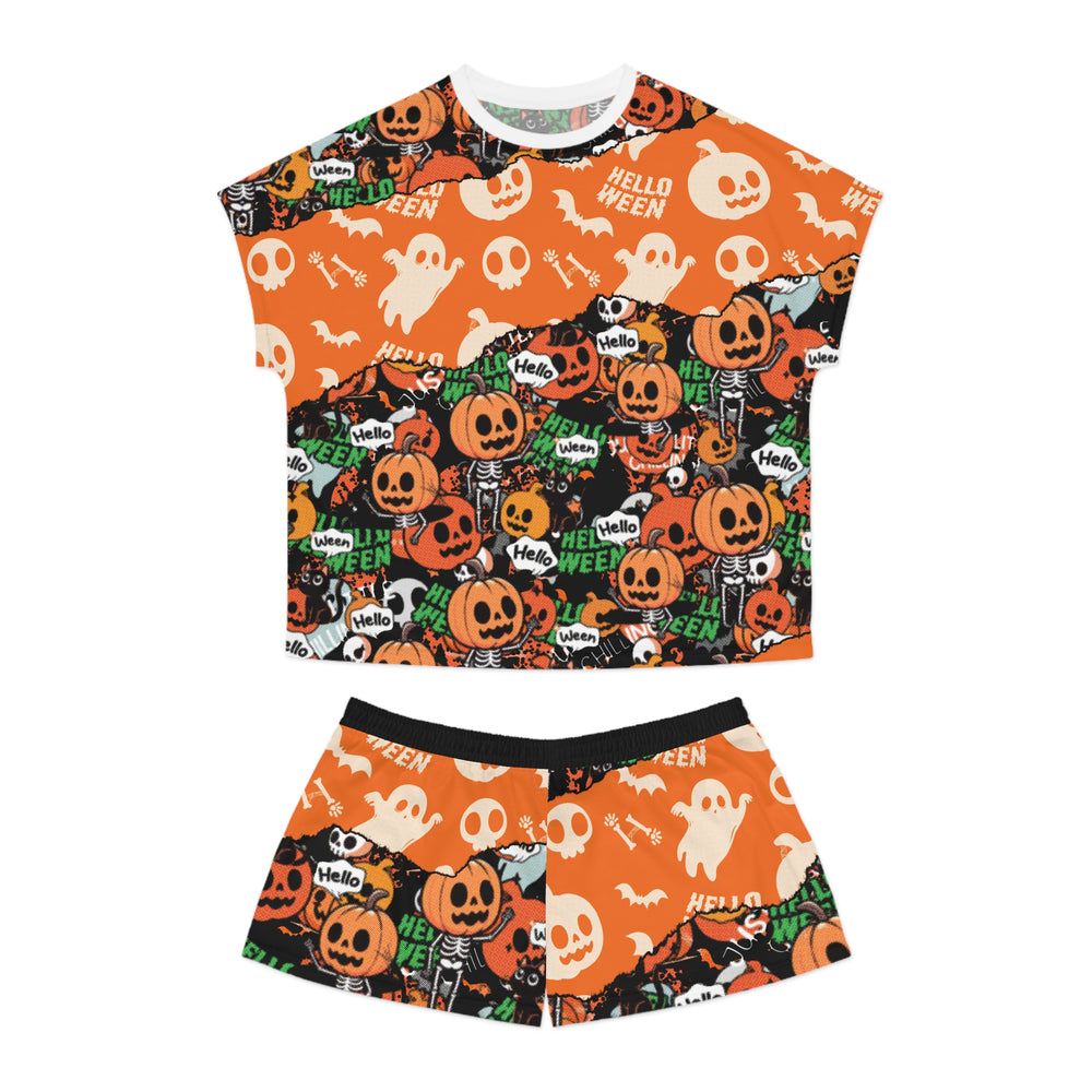 Copy of Halloween 01 Women's Short Pajama Set (AOP)