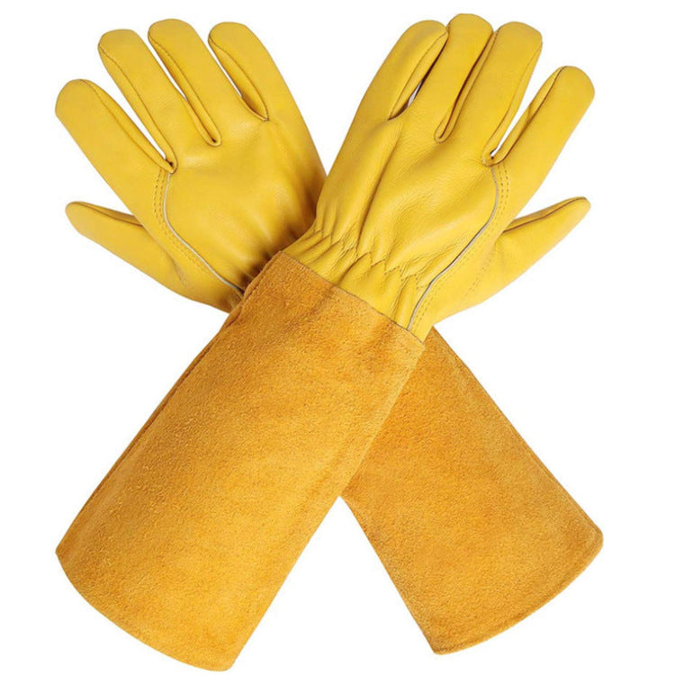 Sheepskin Long Gloves Welding Tool Gloves