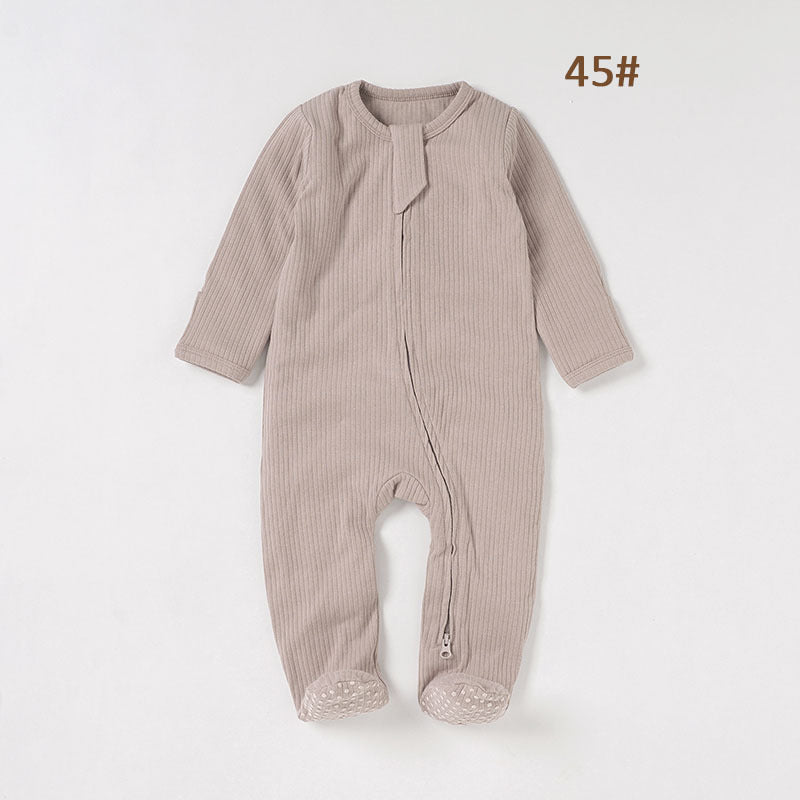 Baby Foot-wrapped Jumpsuit Style Baby Romper Romper Cotton Class A Children's Homewear Baby Jumpsuit