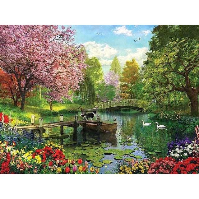 5d Diamond Painting Full Of Diamond Landscape Diamond Embroidery Decorative Painting