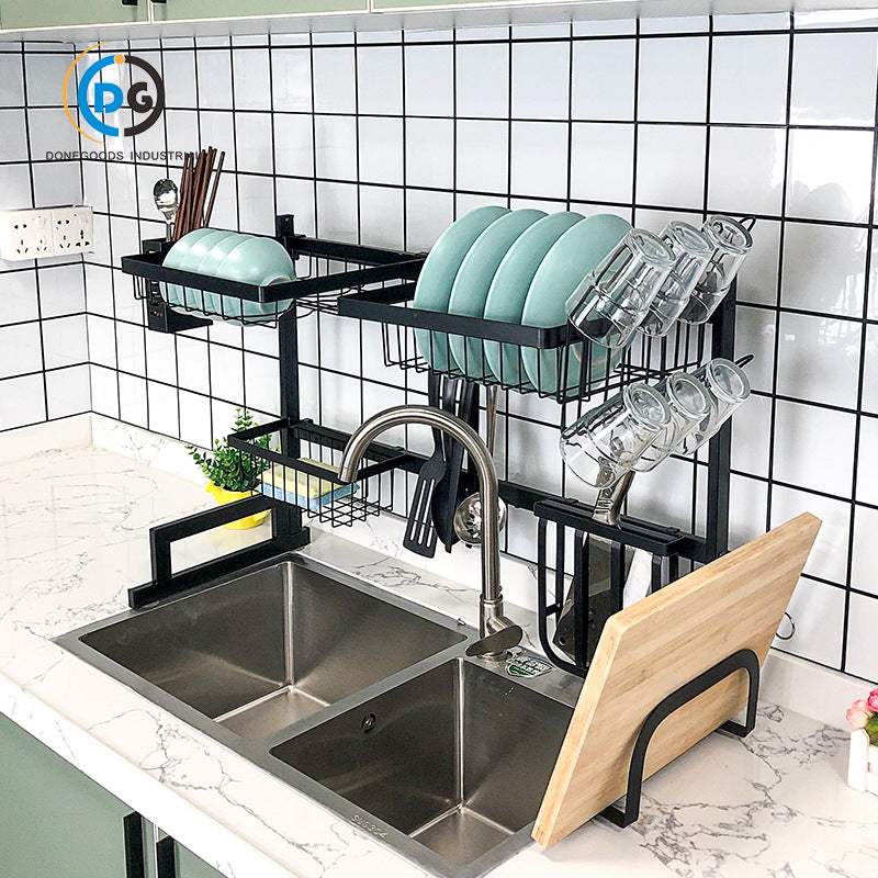 Kitchen Sink Storage Rack Countertop Bowl Storage Rack Retractable Bowl Rack Sink Upper Dish Rack Drain Rack