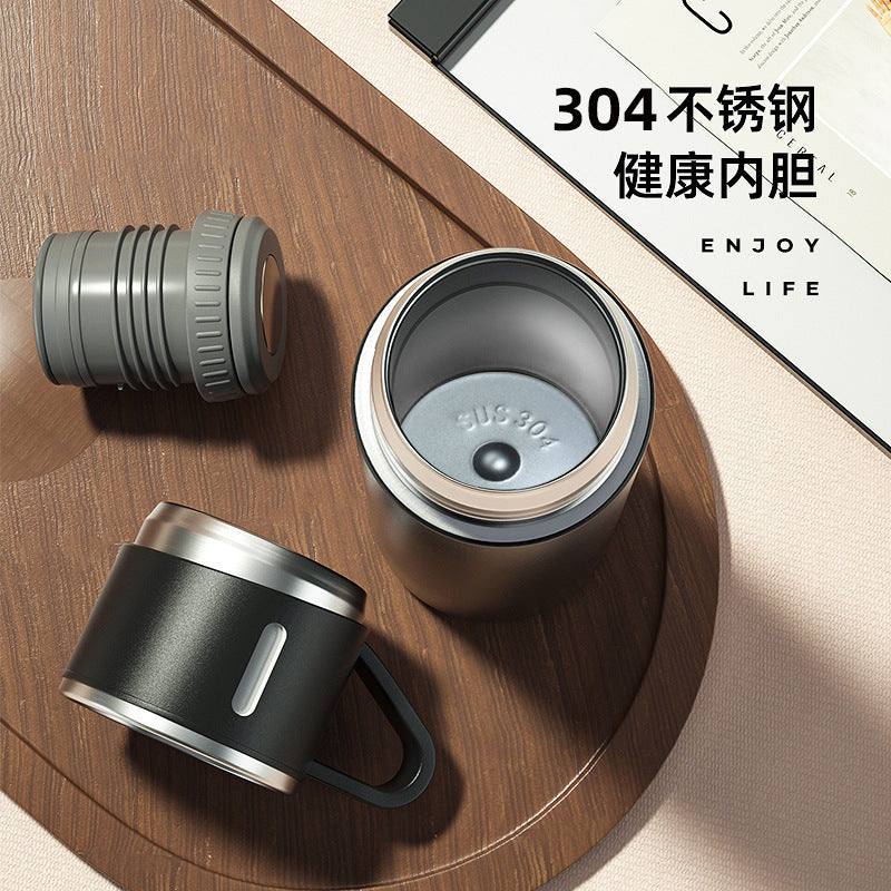 High-end Gifts Suit A Cup Of Three-cover Thermos Cup Corporate Business Gifts Portable Vacuum Thermos Cup Men's Gifts