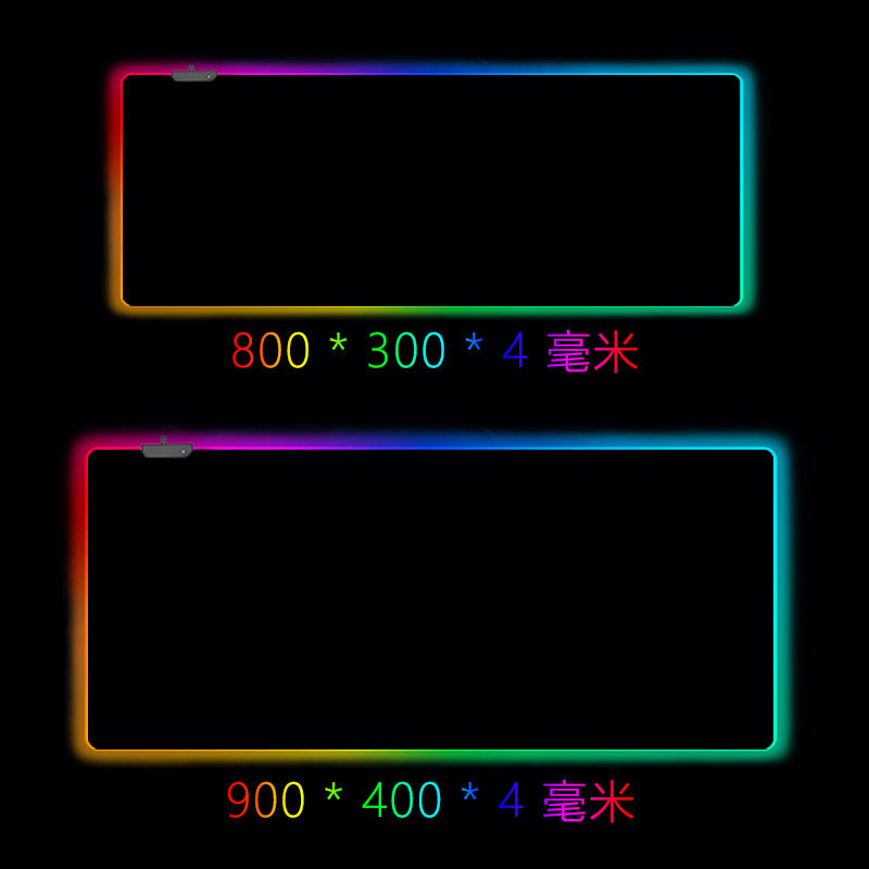 Rgb Luminous Mouse Pad Oversized Rog Game Gaming Magic Color Computer Led Luminous Mouse Pad Spot Wholesale