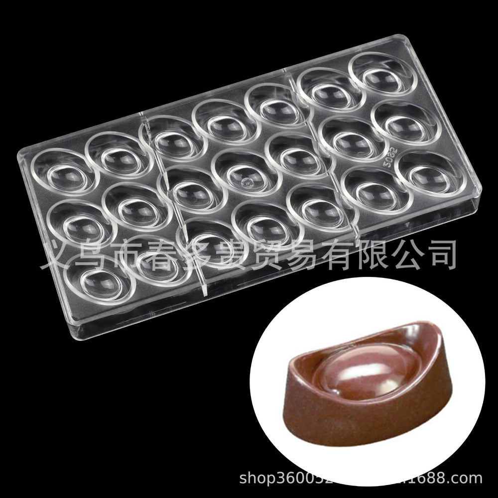 PE Chocolate Mold Square Lattice Round Love Egg Ice Chocolate Baking Tools A Variety Of Optional