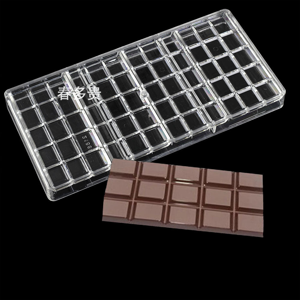 PE Chocolate Mold Square Lattice Round Love Egg Ice Chocolate Baking Tools A Variety Of Optional