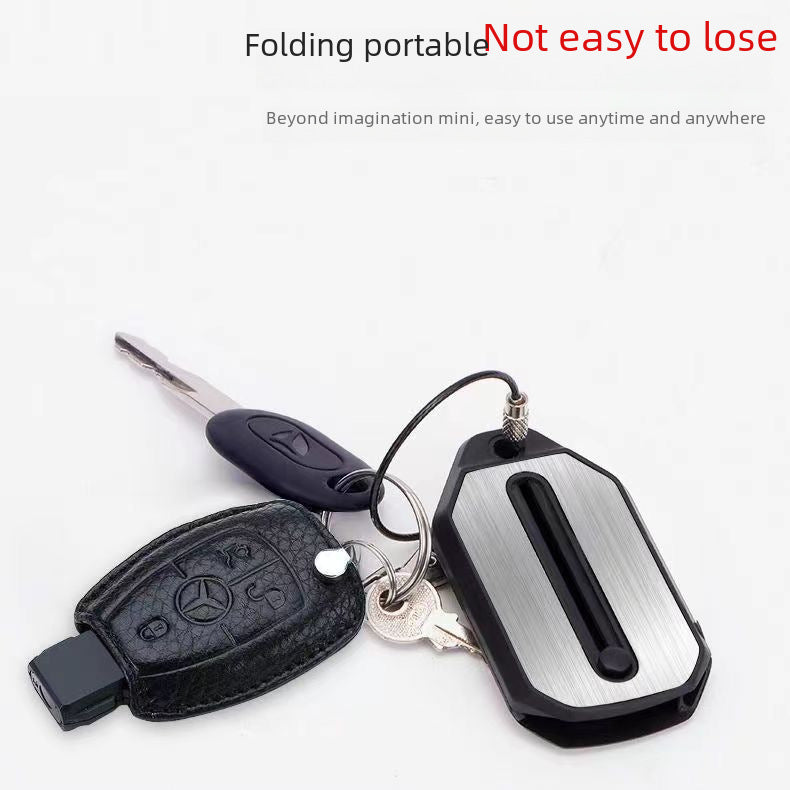 2023 New Style Clip-on-nose Reading Glasses Men's Portable Keychain Foldable Presbyopia Frame Women's Wholesale